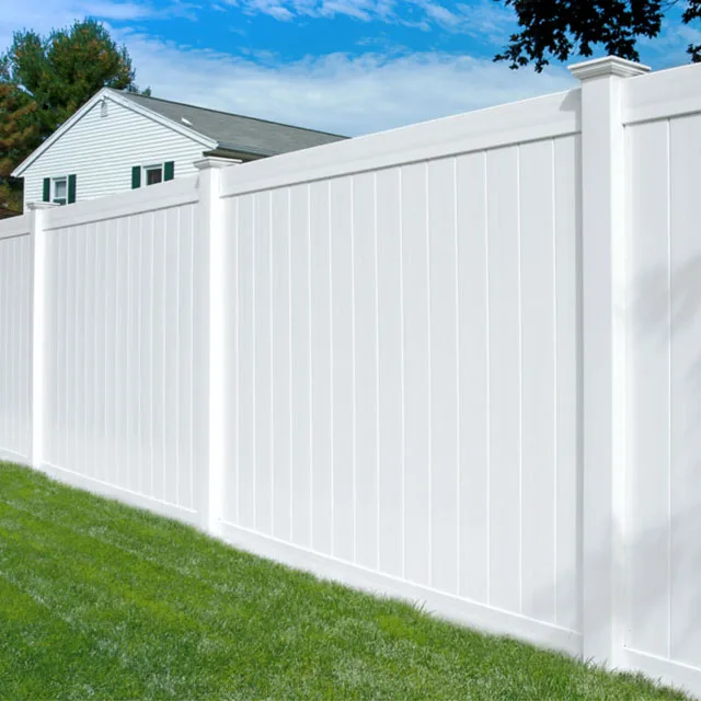 White Cheap 6 Feet Vinyl Fence Panels Privacy With Posts Wholesale 8Ft Garden Plastic Pvc Privacy Fence