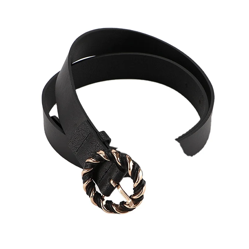 Designer belt buckle wholesale modern new pattern designers ladies belt leather