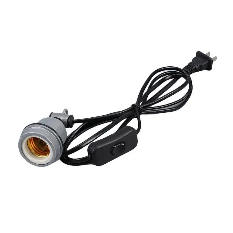 Hot sale ceramic lamp holder Thermal insulation E27 screw Suspended lamp holder with switch