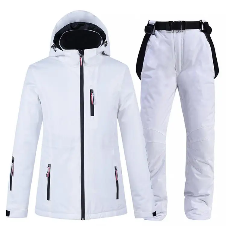 
Ski Suit White Waterproof Clothing for Men Women Outdoor Sports Snow Jackets and Pants Male Ski Equipment Snowboard Jacket cloth 