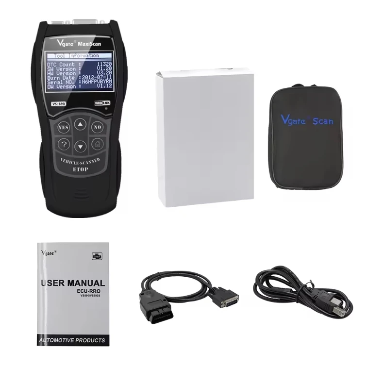 Low Price Supporting Multi-language Vgate Scantool Maxiscan VS890 OBD2 CAN-BUS Vehicle Code Scanner VS890 Vgate Diagnostic Tools