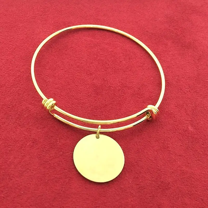 2024 New Adjustable Bracelet Custom Wholesale Women Fashion Jewelry Bracelets Stainless Steel Personalized  Engraved Bracelets