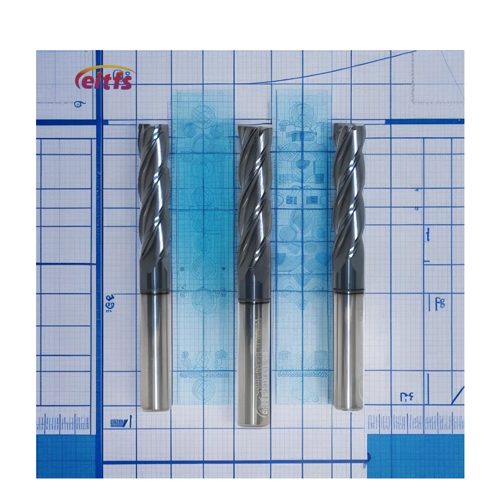 Eitfs endmill 4-Flute Carbide End Mill - High Performance Cutting Tool for Precision Machining End Mill