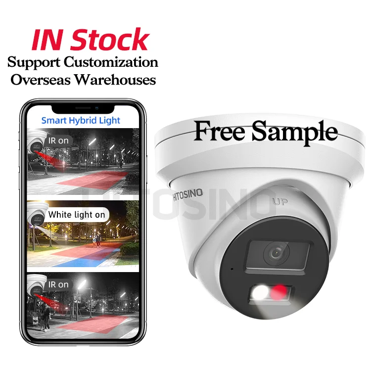In Stock OEM HIK 4MP 5MP 8MP Dual Light Full Color IP Camera Smart Hybrid Color ViewTurret Dome Bullet PoE Network Camera