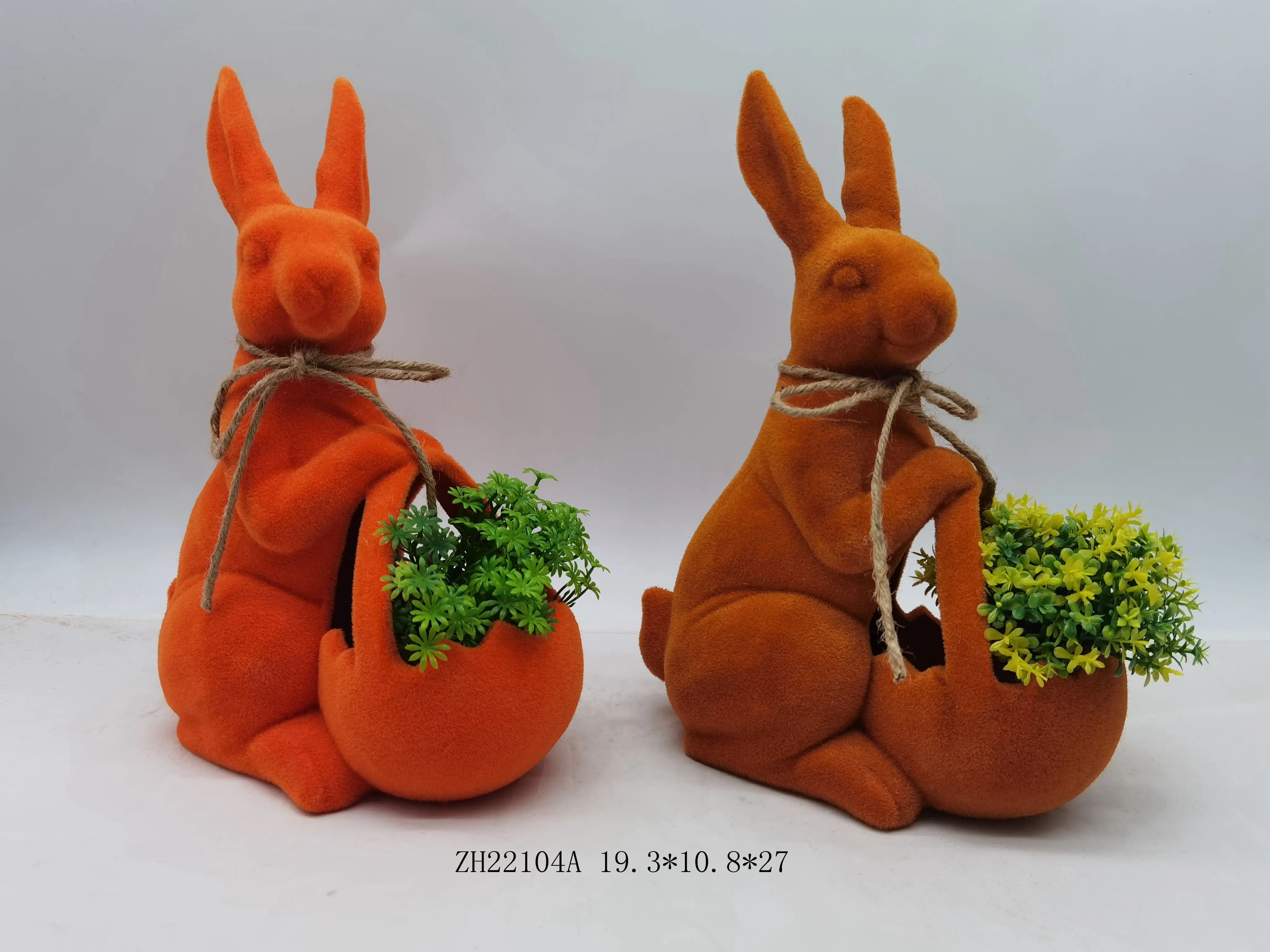 Wholesale Fun Creative Easter Bunny Eggshell plant pot for Halloween Christmas Tabletop ceramic pots flower pot covers