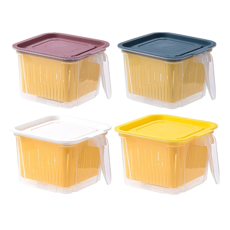 Fruit wash drain basket Amazon product kitchen plastic storage box