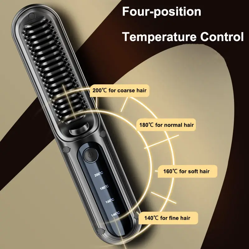 Wireless straightening comb negative ions do not hurt hair curling iron straightener splint dual purpose electric comb fluffy