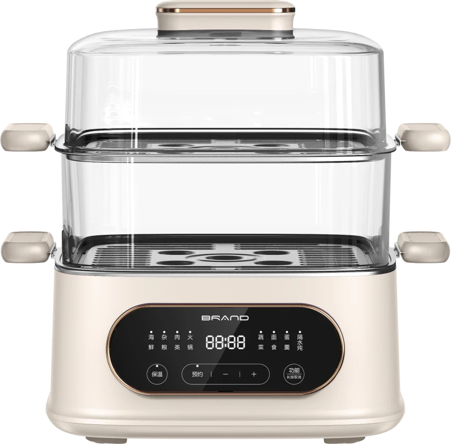 patented design hot selling 9.0L big capacity steamboat pot multi-layers slow stew pot multi color body digital control
