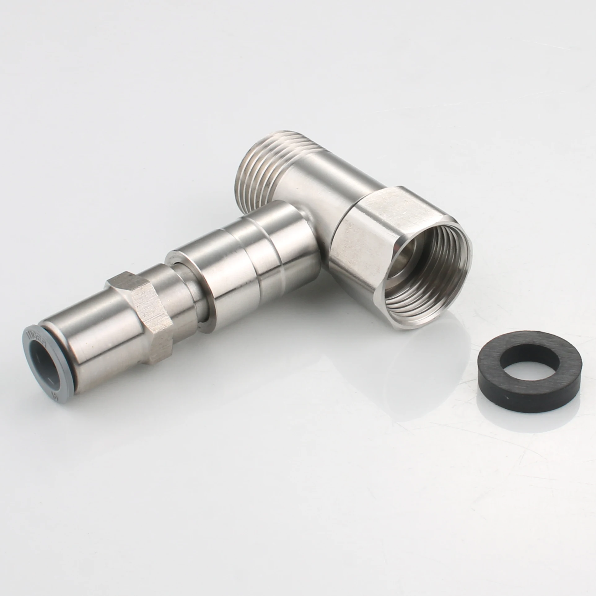 China water inlet tee of  purifier three way ball valve SUS304 kitchen faucet tap valves 3/8 inch