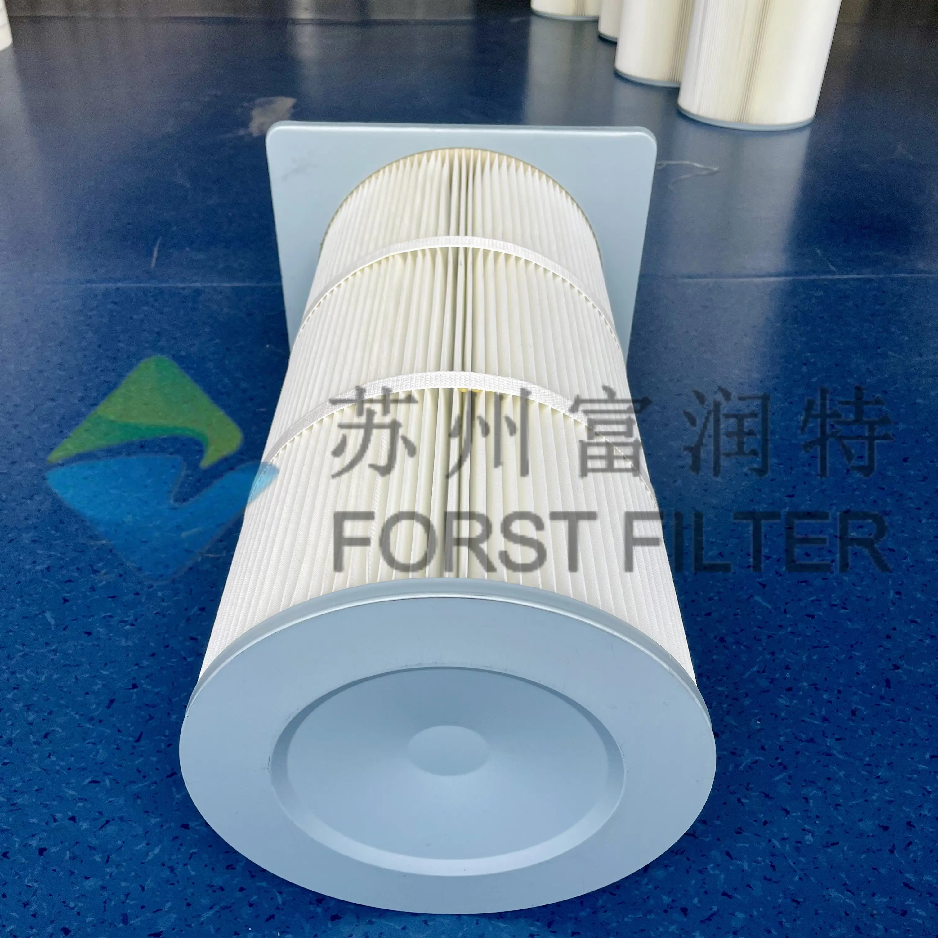 Polyester Square Chuck Industrial Cleaning Spun Bonded Fabric Powder Replacement Air Filter Element