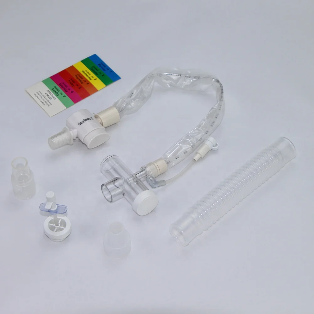 Different Types are available MDI Adapter 24H T-Piece Pediatric 7Fr close suction Catheter for Hospital ICU