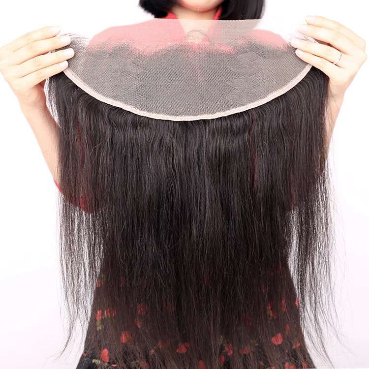 illusion thin transparent lace frontal 16inch peruvian hair film lace frontal pre plucked hairline lace frontal transparent