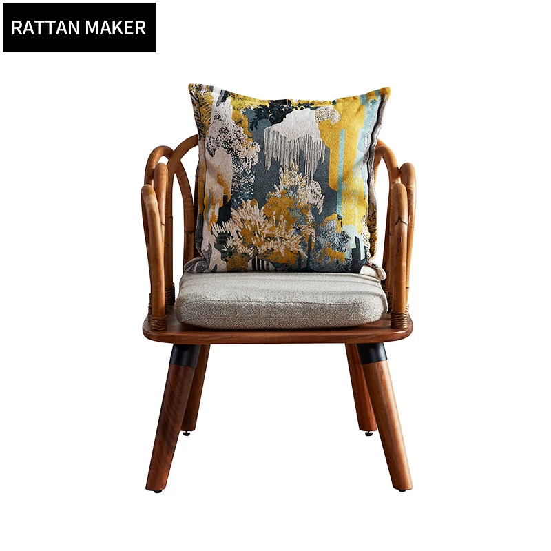 Набор журнальных столиков для гостиной, ротанговая комбинированная мебель, Круглый Чайный Столик, крепкий стол