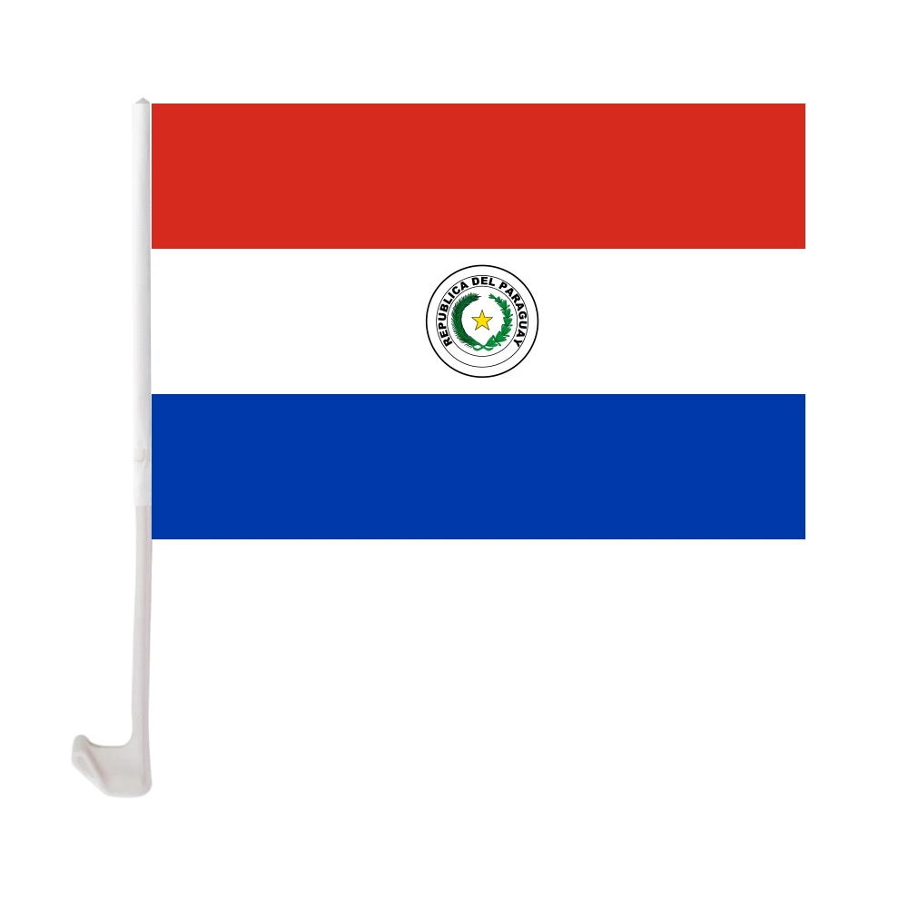 12x18 Inches Polyester Printing Custom Palau Car Window Flag With Holder