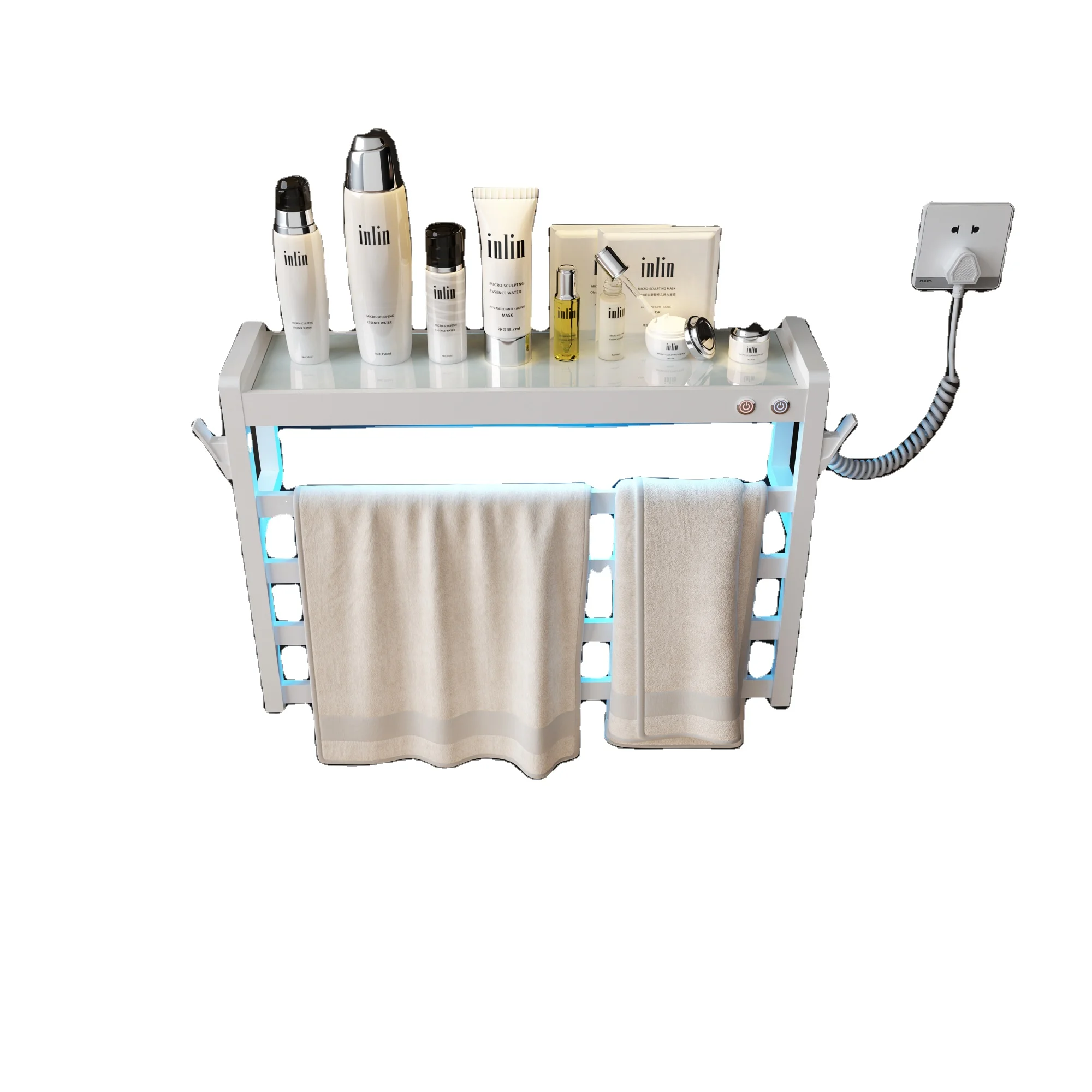 R-101 stainless steel smart home wall-mounted towel heating rack