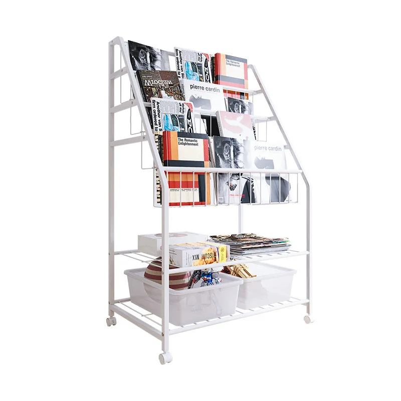 Cheap Modern Stainless Steel Racks Modern Multi-Functional Bookcase