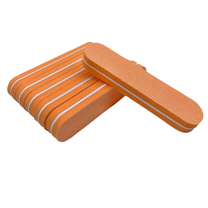 Professional High Quality Nail Files Washable Double Sided 100 180 Grit Sponge Mini Nail File Buffer Manicure Tools Bag