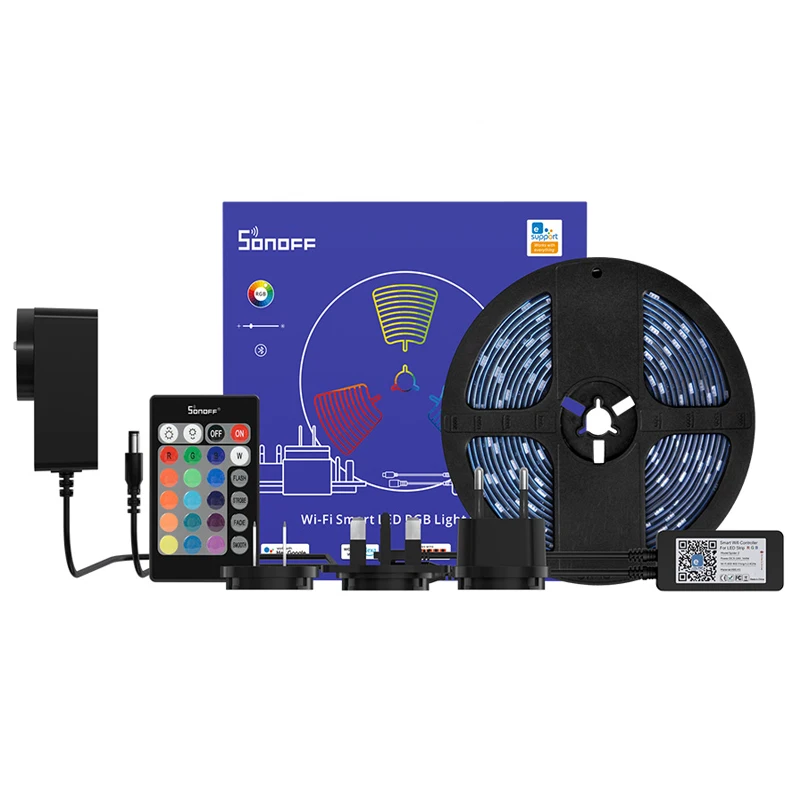 Умные светодиодные ленты SONOFF L2 BLE, контроллер Wi-Fi, атмосферная Водонепроницаемая RGB декоративная подсветка, светящаяся лента
