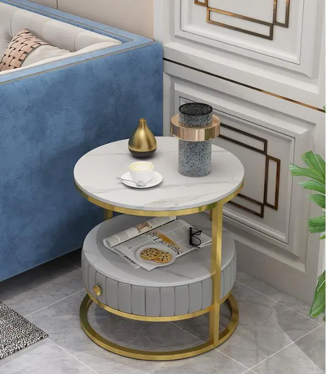 2021 newest luxury nordic light luxury bedside table bedside table white