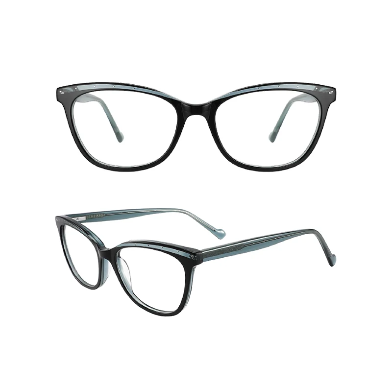 2024 New Design Fashion Spectacle Customized Acetate Polishing Repairable Spring Hinge Glasses Optical Frames Eyeglasses