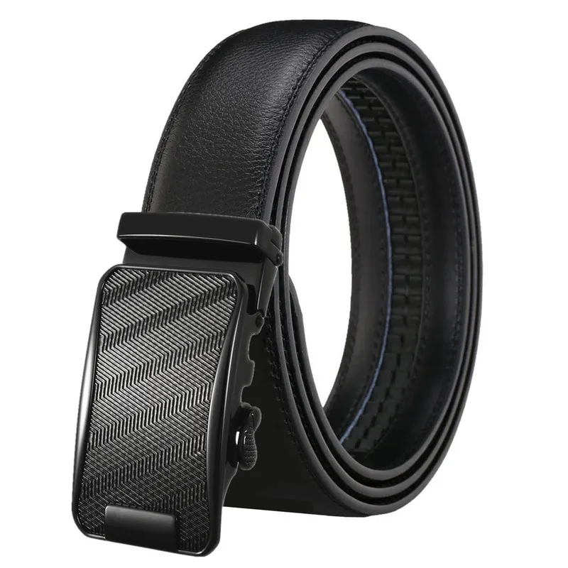 alloy buckle Genuine leather cowhide Men Automatic buckle belts Leather for man