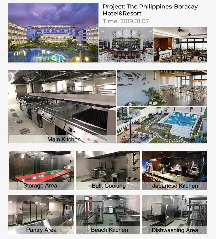 Modern Commercial Kitchen Equipments Restaurant Tools and Equipment Hotel Kitchen
