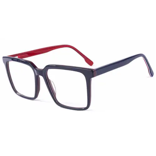 Cheap Acetate Eyeglasses Frame Oversize Rectangle Spectacles Frames for Prescription Fashion Glasses Frames Simple Design Unisex