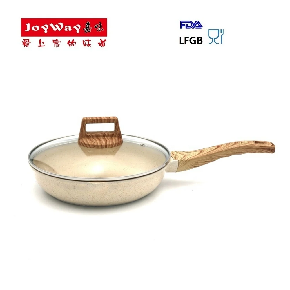 Die cas aluminium fry pan 24cm 28cm ceramic coating fry pan with marble coating
