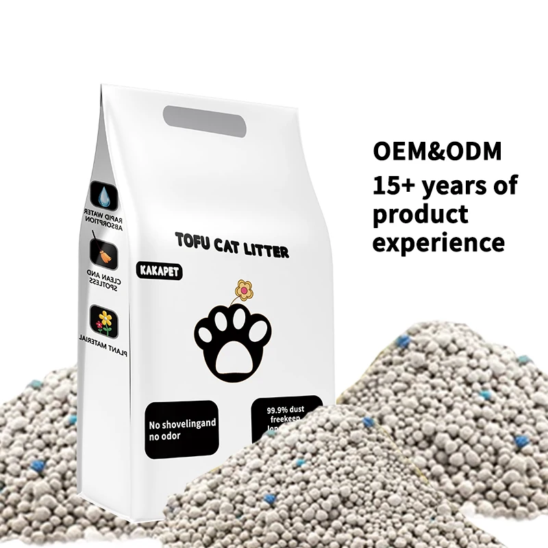 Hot Sale Feline Fresh Bentonite&Tofu cat sand litter supplier Bentonite Mineral Cat Litter Sand