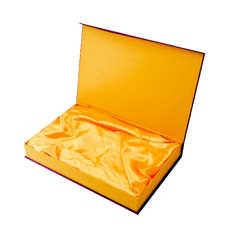 Custom Logo Printed Luxury Satin Lined Cardboard Boite Cadeau Magnetic Closure Black Hair Extension Packaging Box With Ribbon