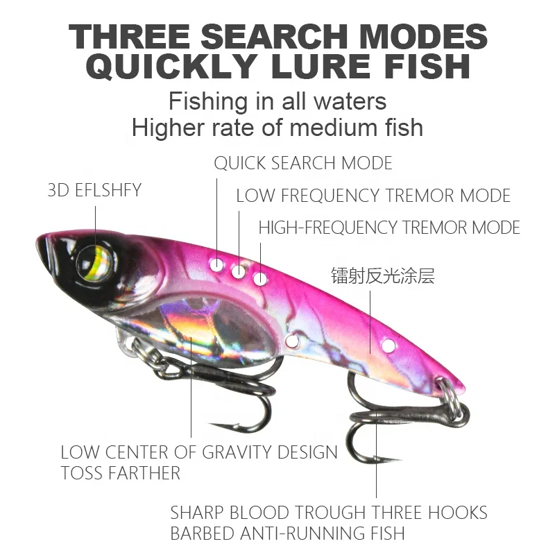 New 3.5g-14g Ice Metal Fishing Lure Artificial  Vib Lures For Fishing Vibration Jerkbait Wobblers River Tackle Spinner Lure