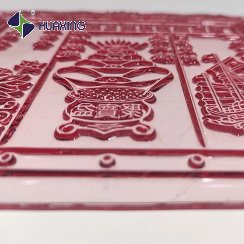 Traditional flexible photopolymer printing plate for hot stamping