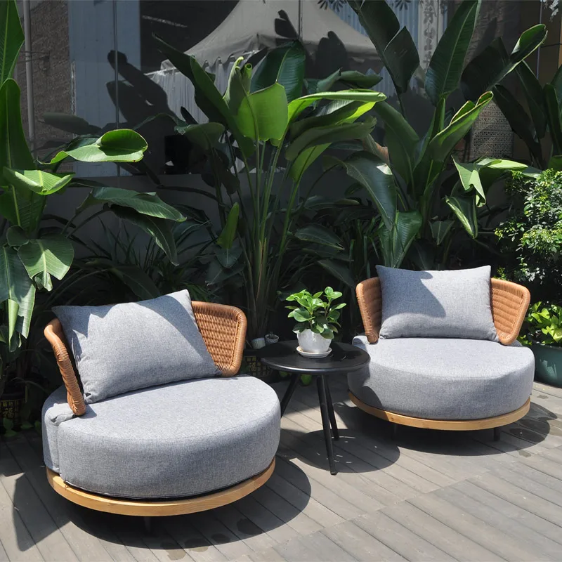  Luxury Patio Garden Table and Sofa Chairs Set Outdoor