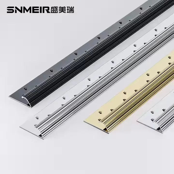 Hot selling carpet trim edging aluminum naplock carpet trim aluminium trim for carpet