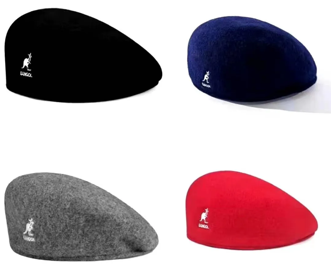 Оптовая продажа, шерстяной берет с вышивкой, женский шерстяной берет на осень и зиму, британская ретро-шляпа hyun, черная плоская шляпа, женский берет, шляпа