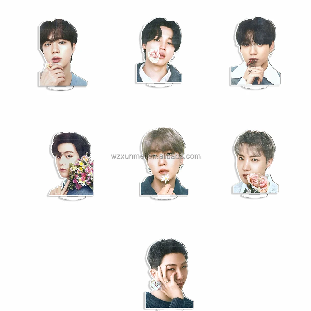 Bangtan Boys  kpop   Acrylic Double sided Stand JUNGKOOK RM JIN JIMIN SUGA V JHOPE Acrylic Keychain Acrylic Standee