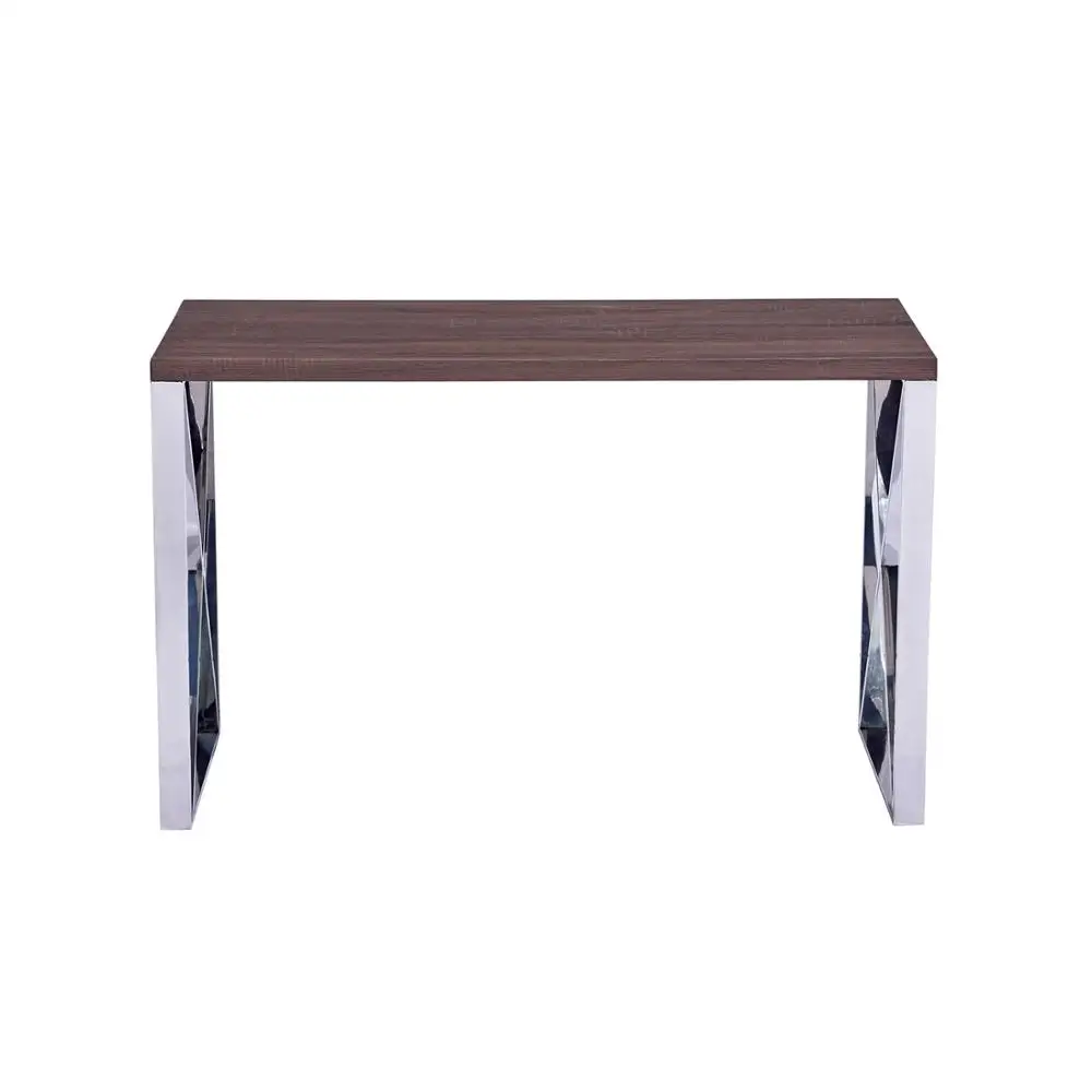 
Modern Design Wooden Top Stainless Steel Hallway Entrace Furniture Console Table 