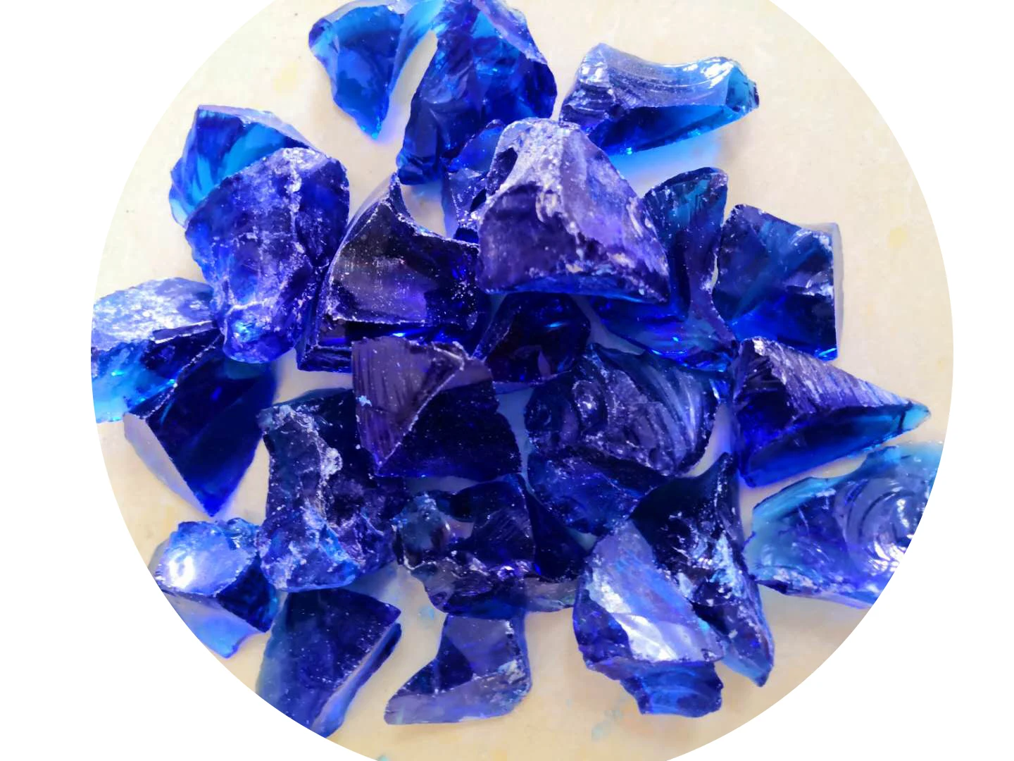 Garden large slag glass tinted glass recycling broken broken glass waste