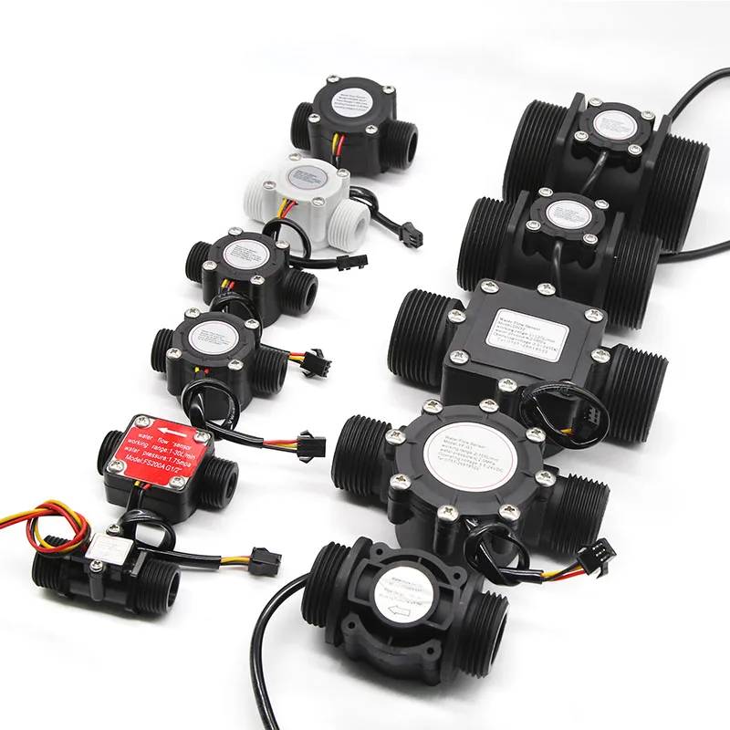 Расходомер для воды с магнитным датчиком расхода, измеритель расхода жидкости для воды, 1/2, 3/4, 1, 1,5, 2, 24 В постоянного тока