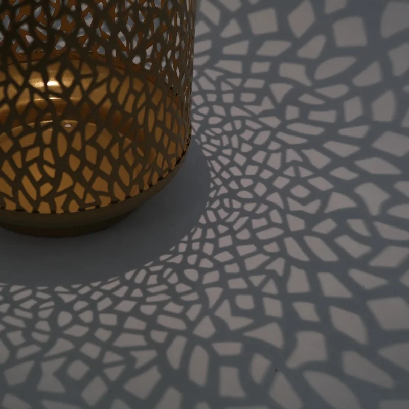 Garden night atmosphere decoration hanging lanterns Cylinder metal lantern projection iron hanging lamps