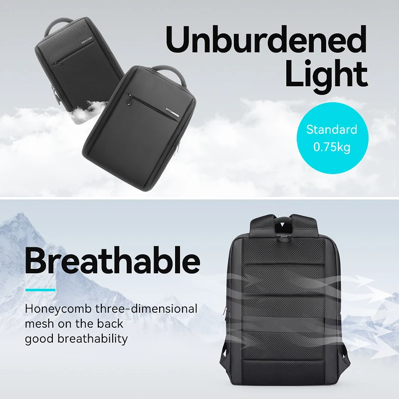 Mark Ryden fashion large capacity durable laptop business backpack rucksack for men mochila hombre MR2900_00