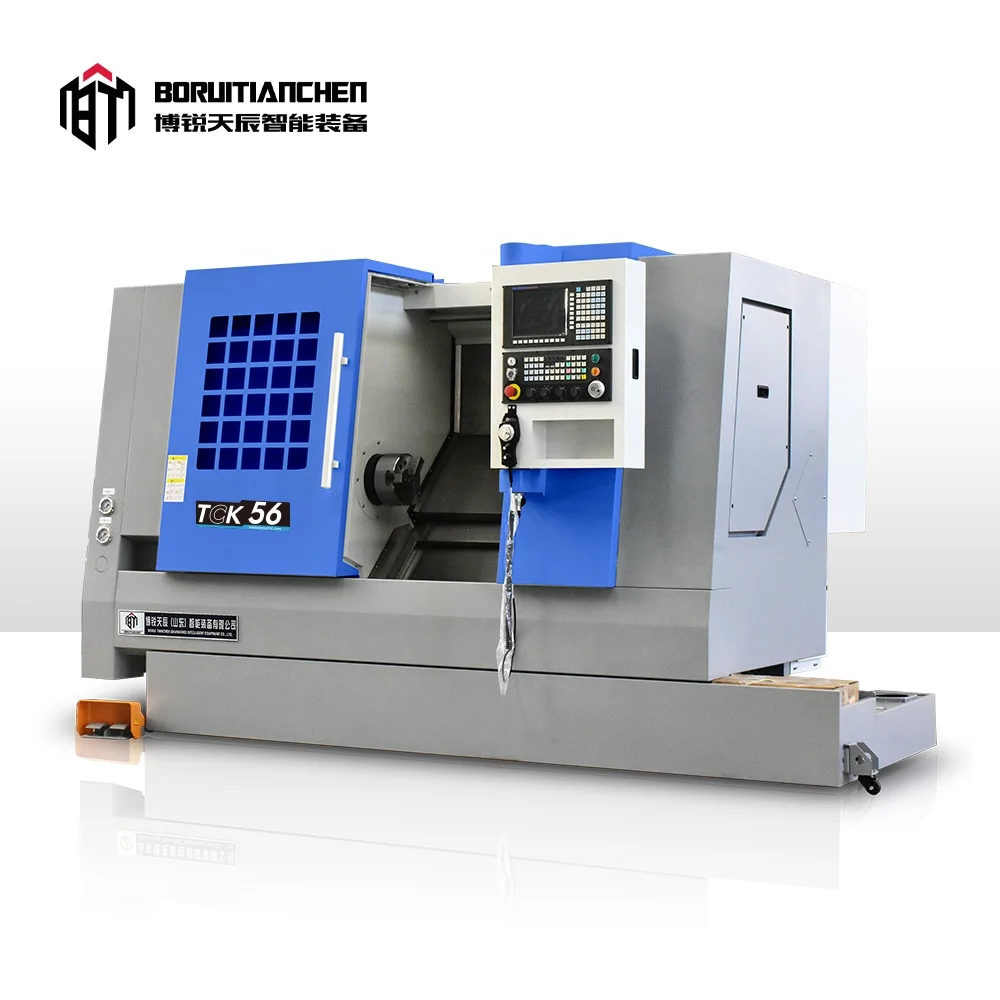Single Spindle Automatic Lathe TCK56 Mill Drill Lathe Combo Machine China Slant Bed CNC Lathe