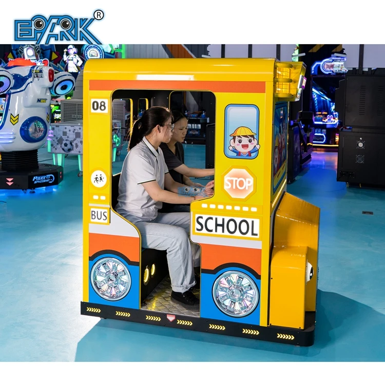 Super School Bus Theme Park Rides Arcade Game Machine Kids Coin Operated Amusement Games