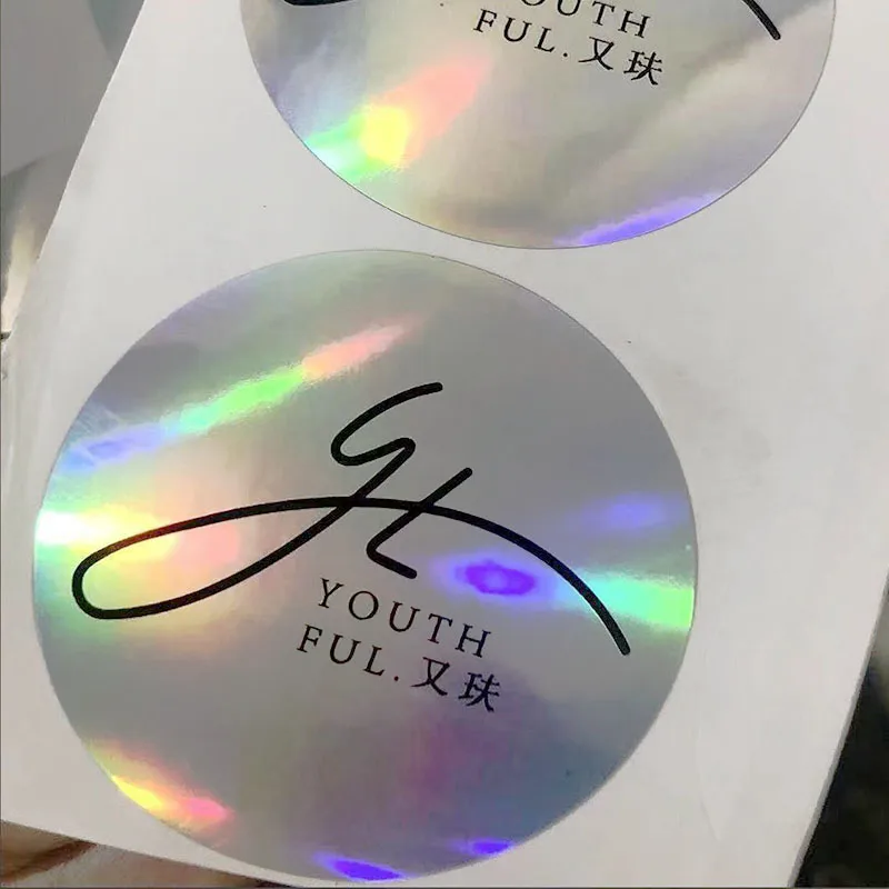 CC3360 High quality customized printing qr code security scratch unique 2D 3D logo sticker sheet hologram label sticker qr code