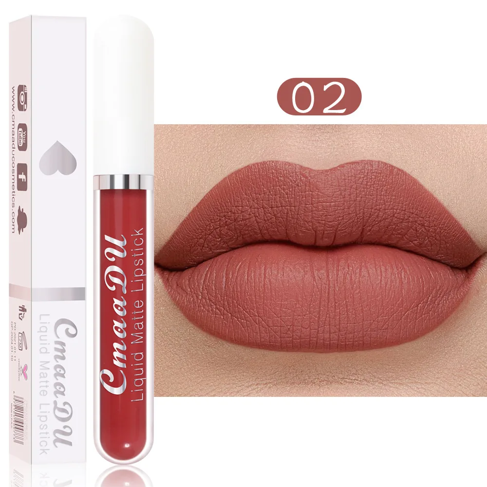 Best Sale Collection 24 Hour Long Lasting Waterproof Lip Stain Matt Lipsticks Lip Gloss Makeup Liquid Matte Finish Lip Color