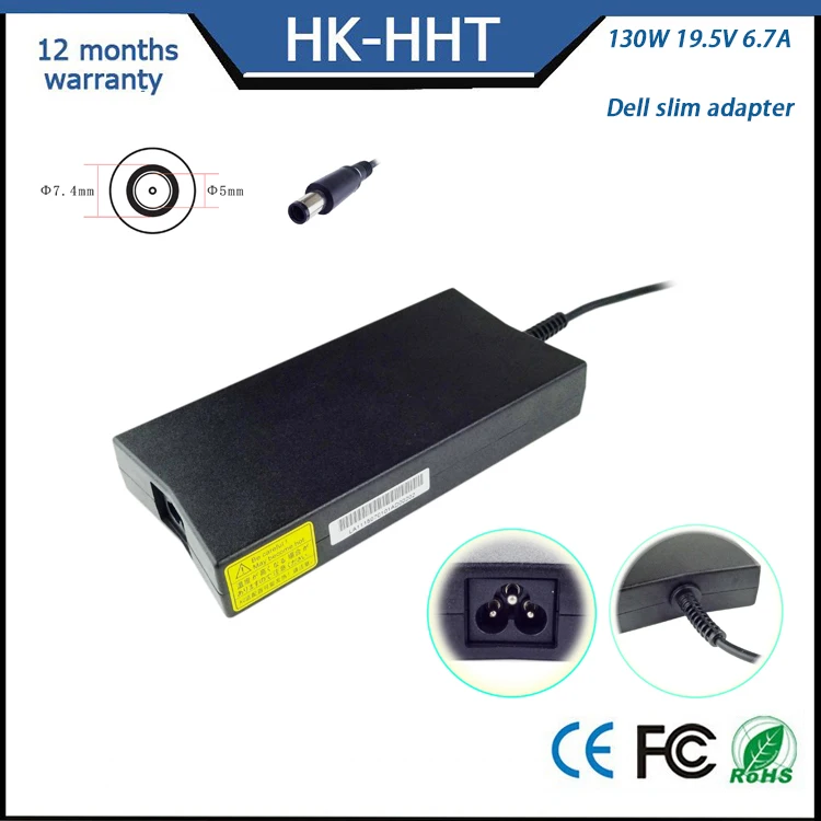 Original Laptop Adapter for 130W 19.5V 6.7A 7.4*5.0mm dell slim adapter