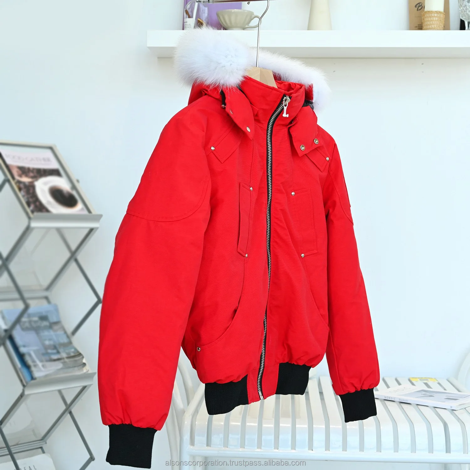 YY290-Fashion Streetwear down jackets For men expedition thick coat waterproof white Bomber Jacket For Boys