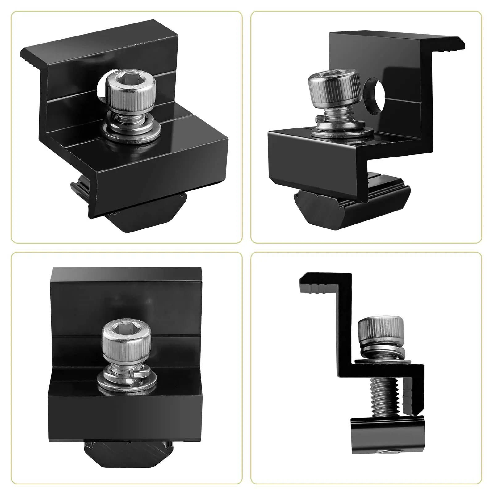 PV Module End Clamp for Solar Panel Thickness 30mm and 35mm Solar Mounting System