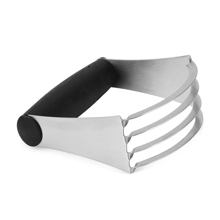 Good quality stainless steel pastry cutter dough blender with anti slip handle Oil level mixer