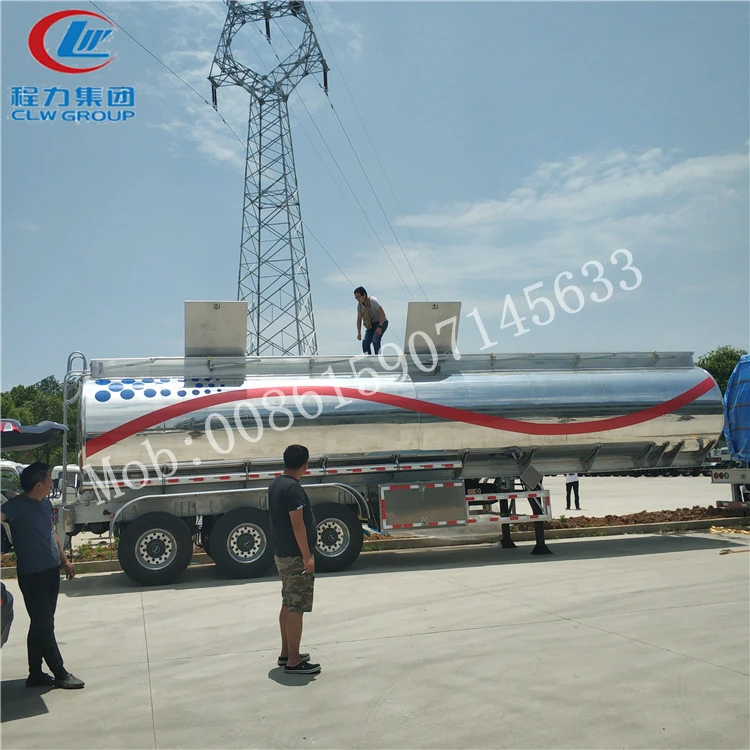  CLW трехосный 43000 алюминиевый бак галлонов дизельный топливный из алюминиевого сплава топливо прицеп с 4 дюйма крышки канализационных люков